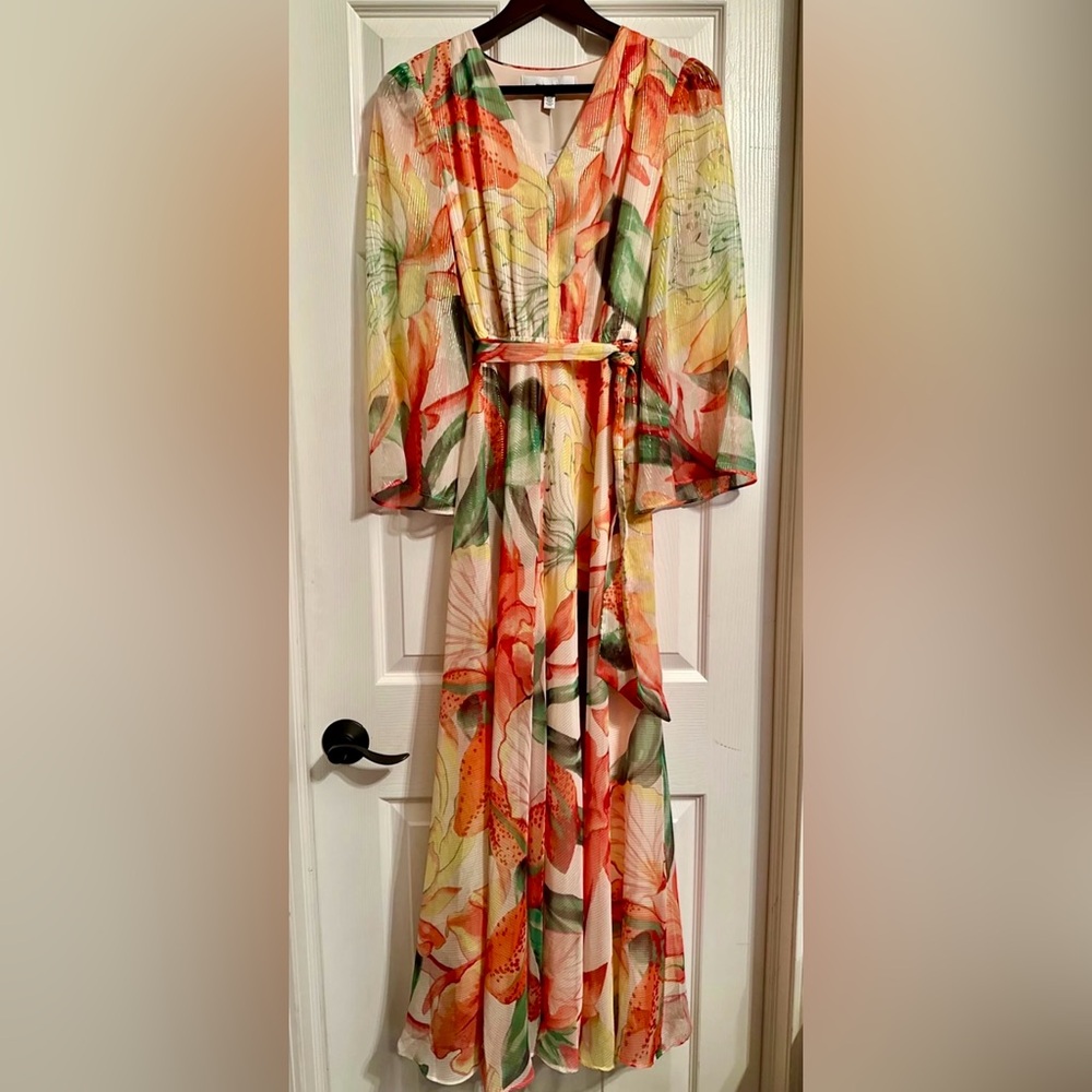 White House Black Market Drama Maxi Dress